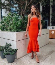 red cocktail dress for wedding
