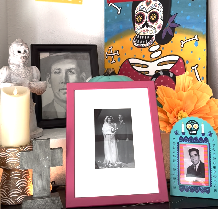 Dia De Los Muertos with thrifted treasures - Goodwill of Silicon Valley